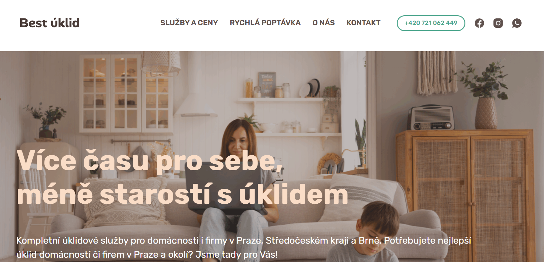 Best Úklid - webová prezentace