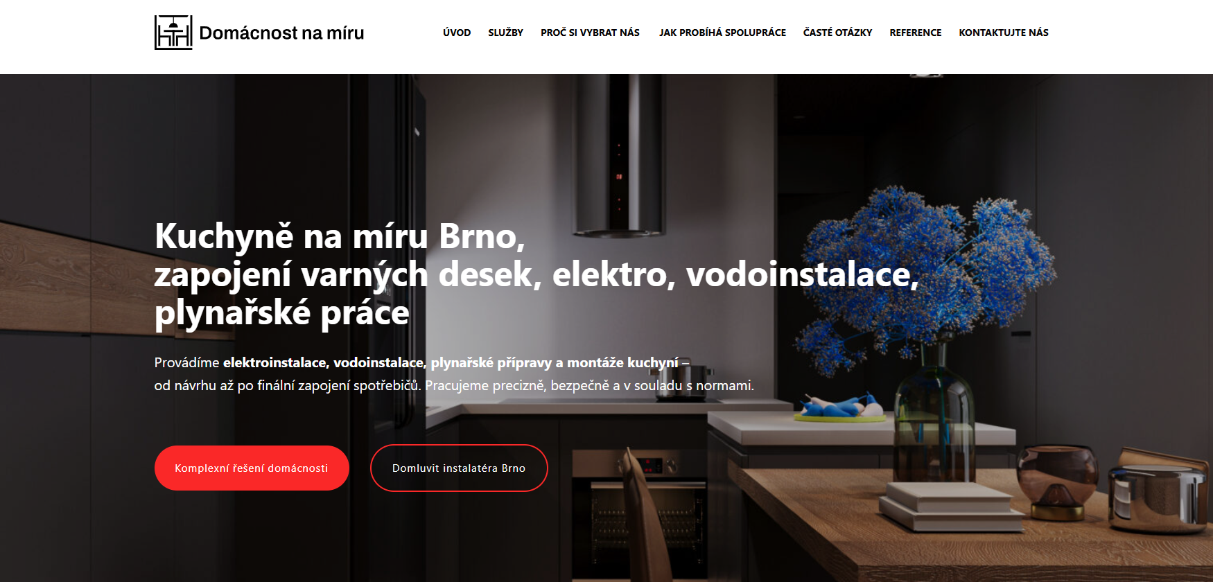 Domácnost na míru - webová prezentace